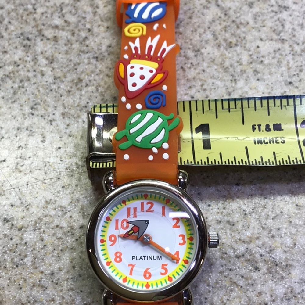Outter Space Watch with Orange Band